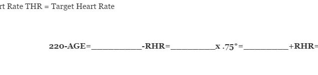 Karvonen Formula